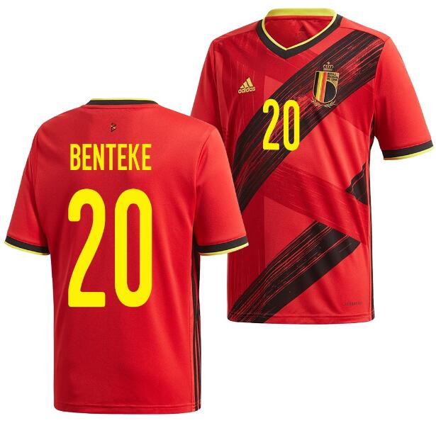 2020 EURO Belgium Home Kit Soccer Jersey Christian Benteke #20